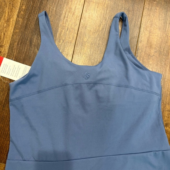Elle Sport Womens Blue Active Tank Dress Tennis With Built In Bra and Shorts NWT - Picture 7 of 10